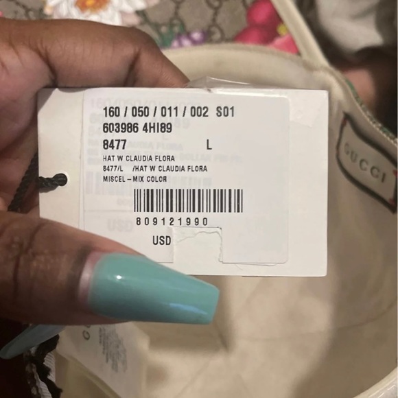 Gucci flower hat brown/white/beige/red/yellow - Picture 6 of 8